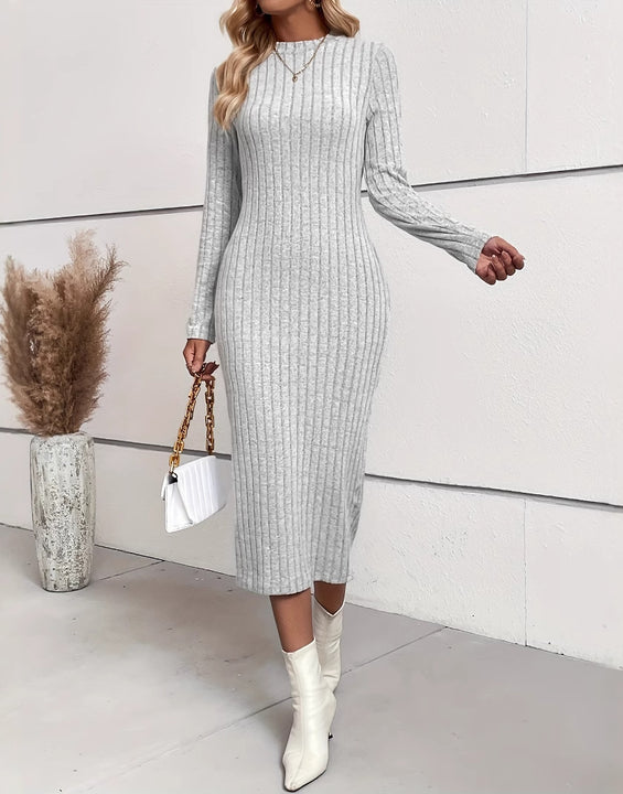 Knitted Jacquard Bodycon Dress