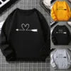 Fashion Crewneck Women Men Unisex Knit Long Sleeve Sweater Sweatshirt for Youth Spring Autumn Winter