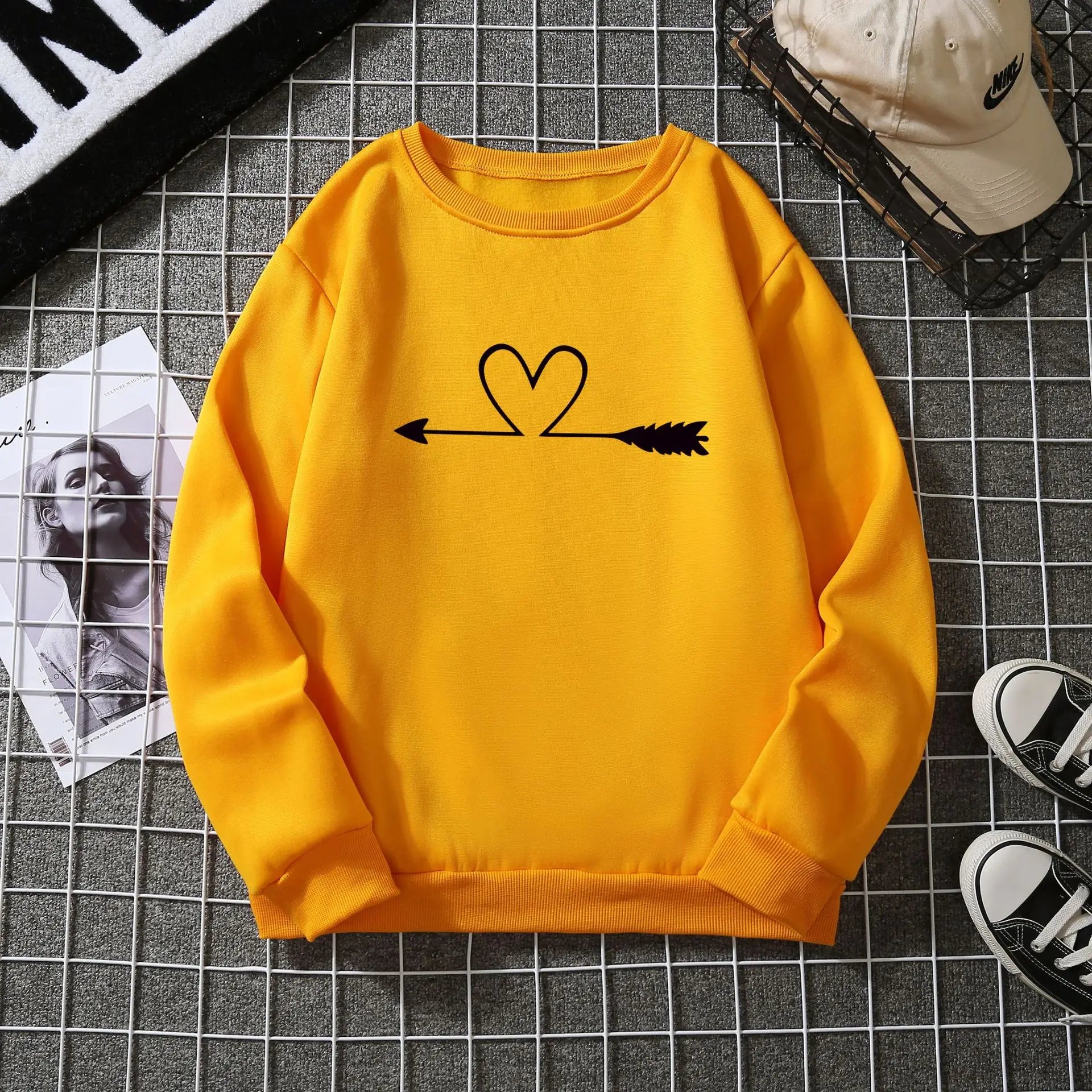 Fashion Crewneck Women Men Unisex Knit Long Sleeve Sweater Sweatshirt for Youth Spring Autumn Winter
