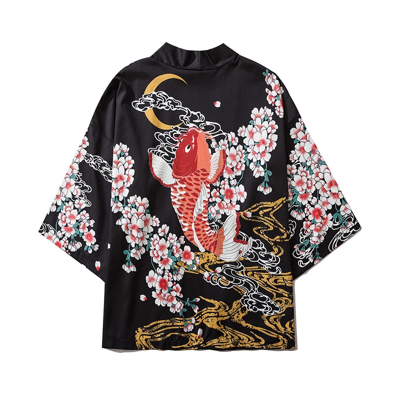 Chinese Dragon Traditional Kimono Japanese Anime Cardigan Cosplay Men Women Yukata Female Shirt Blouse Asian Clothing Robe