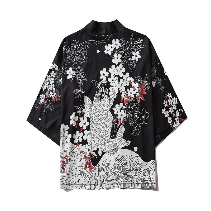 Chinese Dragon Traditional Kimono Japanese Anime Cardigan Cosplay Men Women Yukata Female Shirt Blouse Asian Clothing Robe
