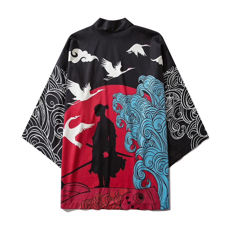 Chinese Dragon Traditional Kimono Japanese Anime Cardigan Cosplay Men Women Yukata Female Shirt Blouse Asian Clothing Robe