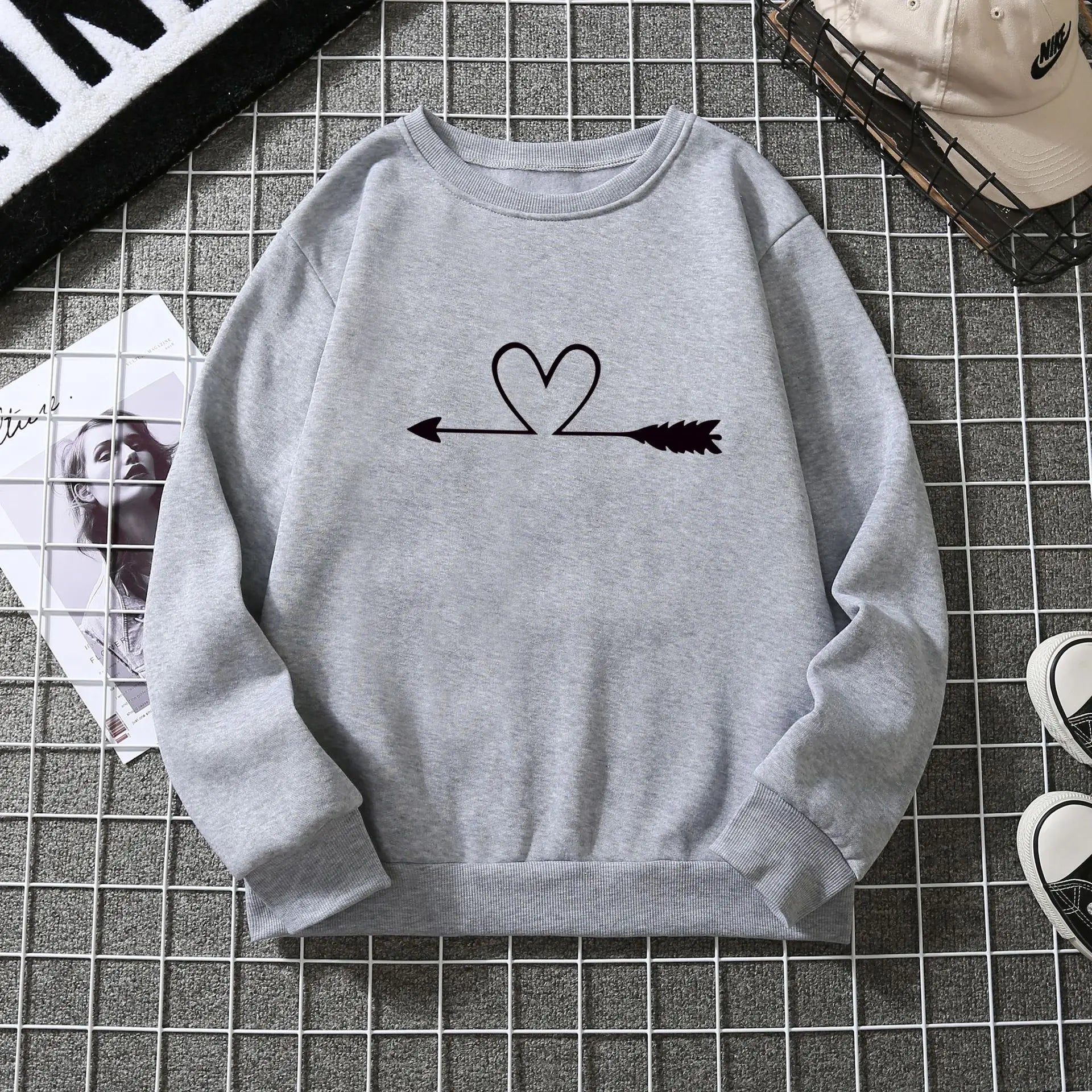 Fashion Crewneck Women Men Unisex Knit Long Sleeve Sweater Sweatshirt for Youth Spring Autumn Winter