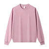 OEM Custom Logo 320GSM Composite Fabric Men's Sweatshirts Pullover Plain Blank Cotton Polyester Crewneck Sweatshirt for Men