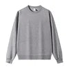 OEM Custom Logo 320GSM Composite Fabric Men's Sweatshirts Pullover Plain Blank Cotton Polyester Crewneck Sweatshirt for Men
