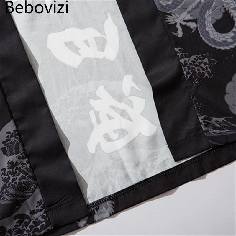 Chinese Dragon Traditional Kimono Japanese Anime Cardigan Cosplay Men Women Yukata Female Shirt Blouse Asian Clothing Robe