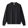 OEM Custom Logo 320GSM Composite Fabric Men's Sweatshirts Pullover Plain Blank Cotton Polyester Crewneck Sweatshirt for Men