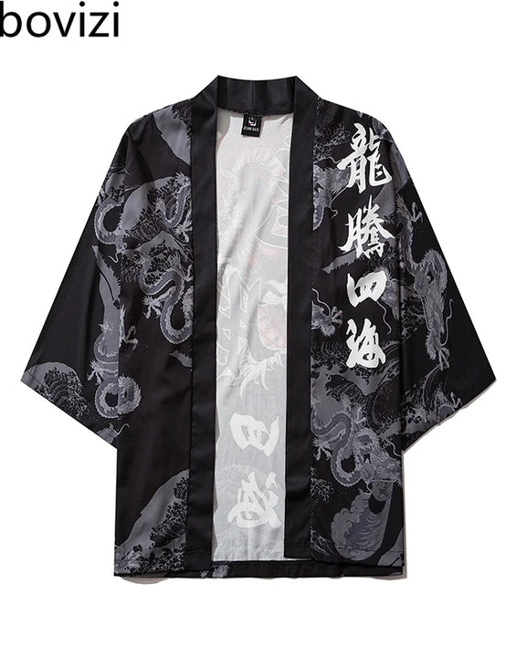 Chinese Dragon Traditional Kimono Japanese Anime Cardigan Cosplay Men Women Yukata Female Shirt Blouse Asian Clothing Robe