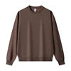 OEM Custom Logo 320GSM Composite Fabric Men's Sweatshirts Pullover Plain Blank Cotton Polyester Crewneck Sweatshirt for Men