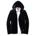 Supzoom 2022 New Arrival Top Fashion Winter Warm Flowing Gold Mink Imitation Sheep Sheared Fur Zipper Men's Solid Hooded Jacket