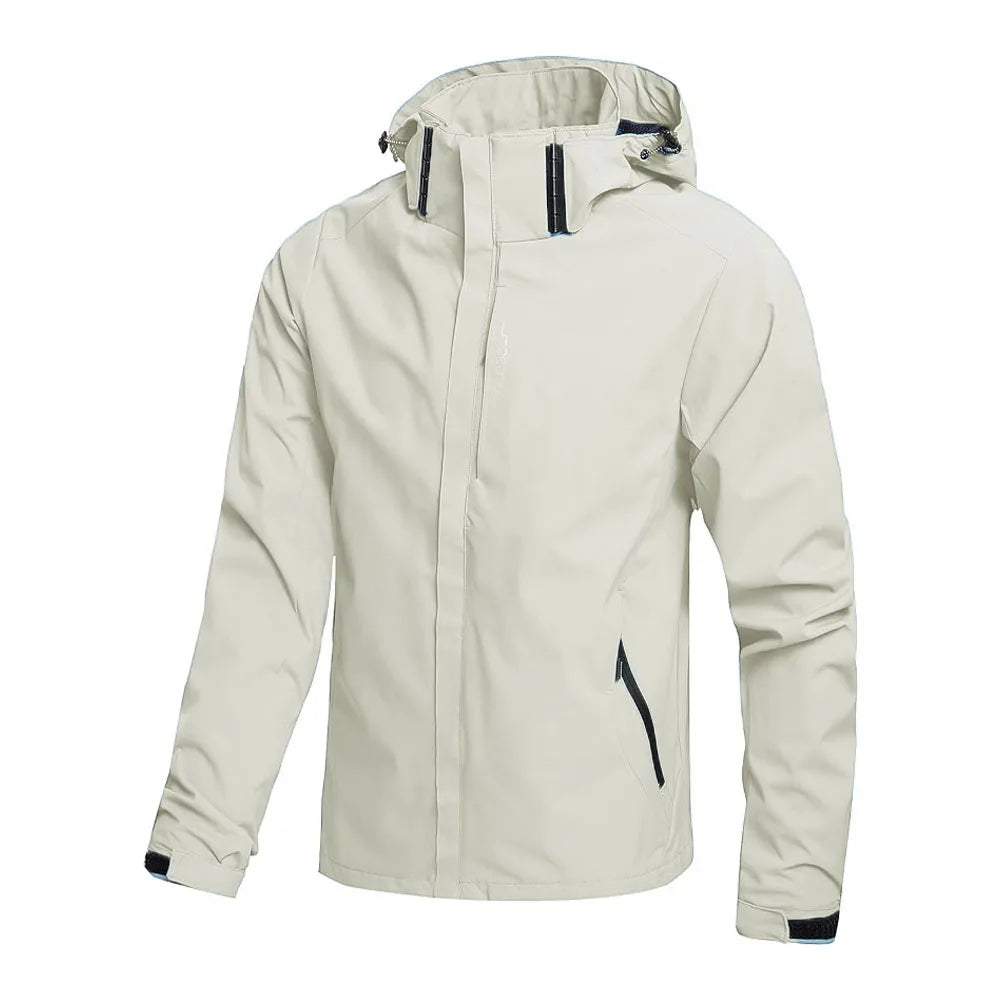 Men's Outdoor Waterproof Raincoat Lightweight Cycling Coat with Hood Streetwear Hiking Windproof Jacket Climbing Outdoor Jackets