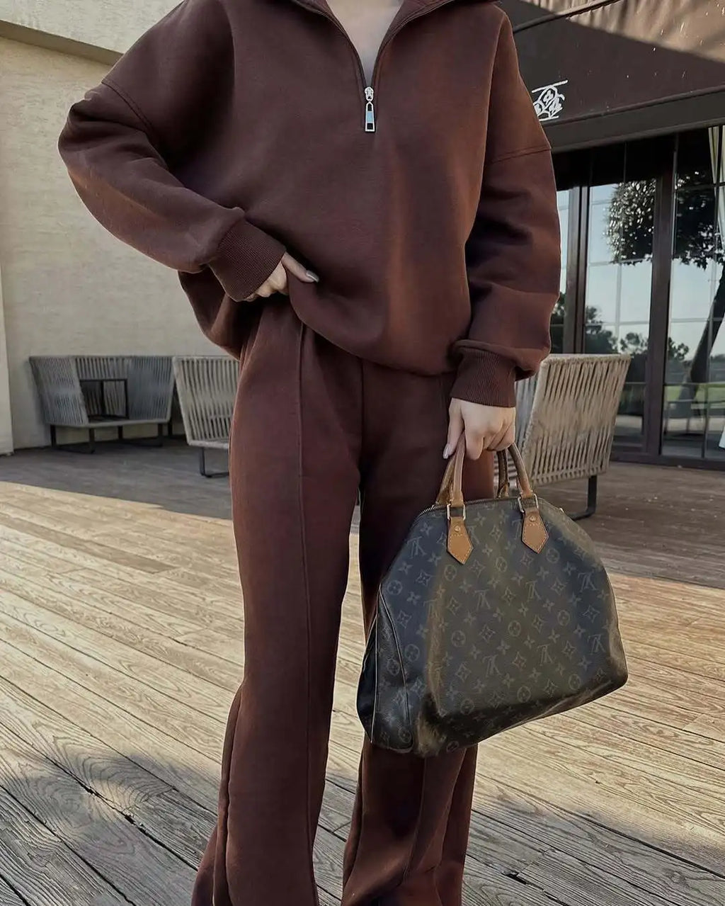 Fashion Autumn Winter Pants Sets Women Fashion Solid Color Pullover Sweatshirt Trousers Two Piece Set Female Casual Streetwear