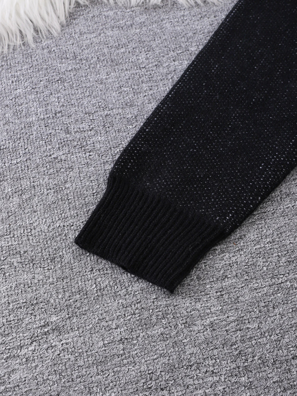 New Popular Autumn and Winter Simple Kitten Jacquard Double-Sided Pattern Pullover Sweater Casual Round Neck Knitted Men's Pullover