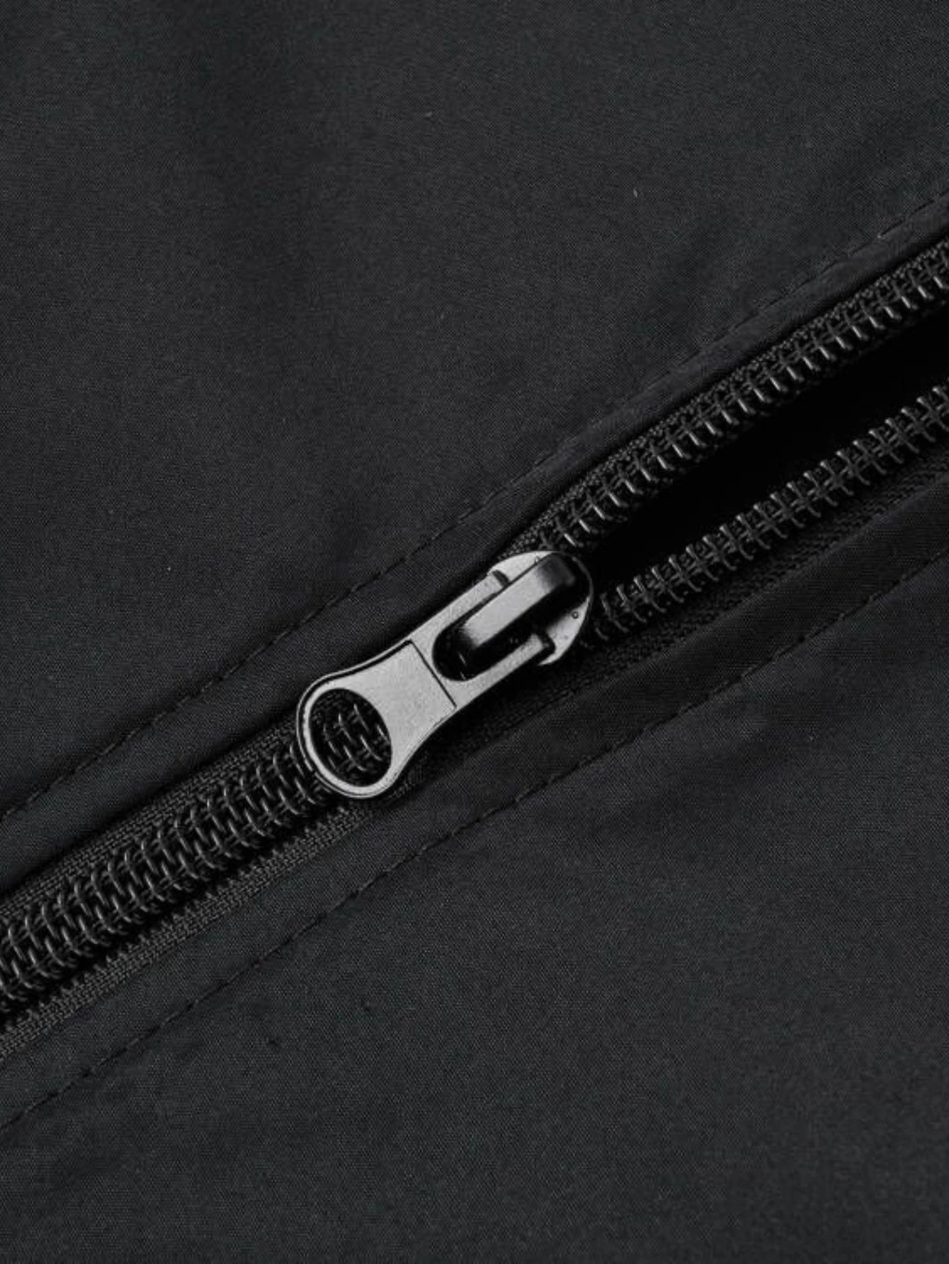 2025 Spring and Autumn New Baseball Collar Short Loose Solid Color Jacket Men's Business Casual Thin Coat Trend