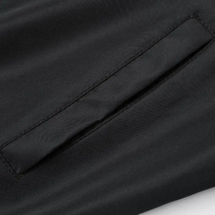 2025 Spring and Autumn New Baseball Collar Short Loose Solid Color Jacket Men's Business Casual Thin Coat Trend