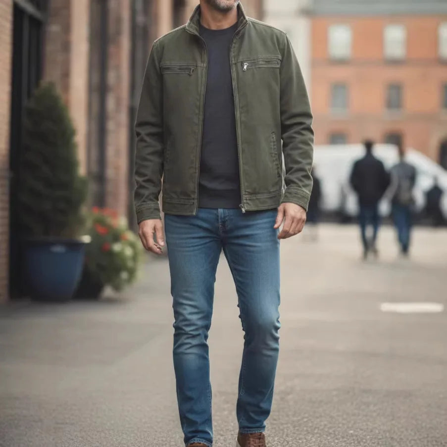 2026 Spring Jacket Men's Tooling Jacket Casual Cardigan Loose Sports Men's Clothing
