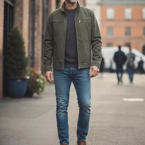 2026 Spring Jacket Men's Tooling Jacket Casual Cardigan Loose Sports Men's Clothing