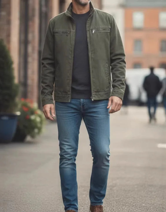 2026 Spring Jacket Men's Tooling Jacket Casual Cardigan Loose Sports Men's Clothing