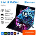 GLF-S1 Laptop 16+16 Inch Big Dual Screen Intel I3-1215U Laptop Computers Camera Windows 11 DDR4 M.2 2280 2TB WIFI Dual Notebook