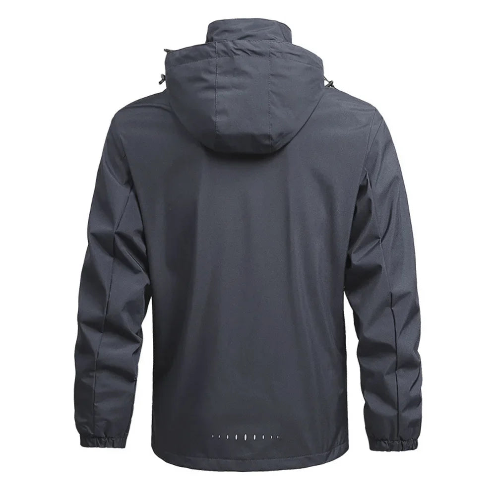 Men's Outdoor Waterproof Raincoat Lightweight Cycling Coat with Hood Streetwear Hiking Windproof Jacket Climbing Outdoor Jackets