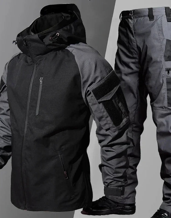 New Tactical Waterproof Sets Men Special Forces Combat Training Suit Outdoor Multi-pocket Uniform Airsoft Army Tracksuit