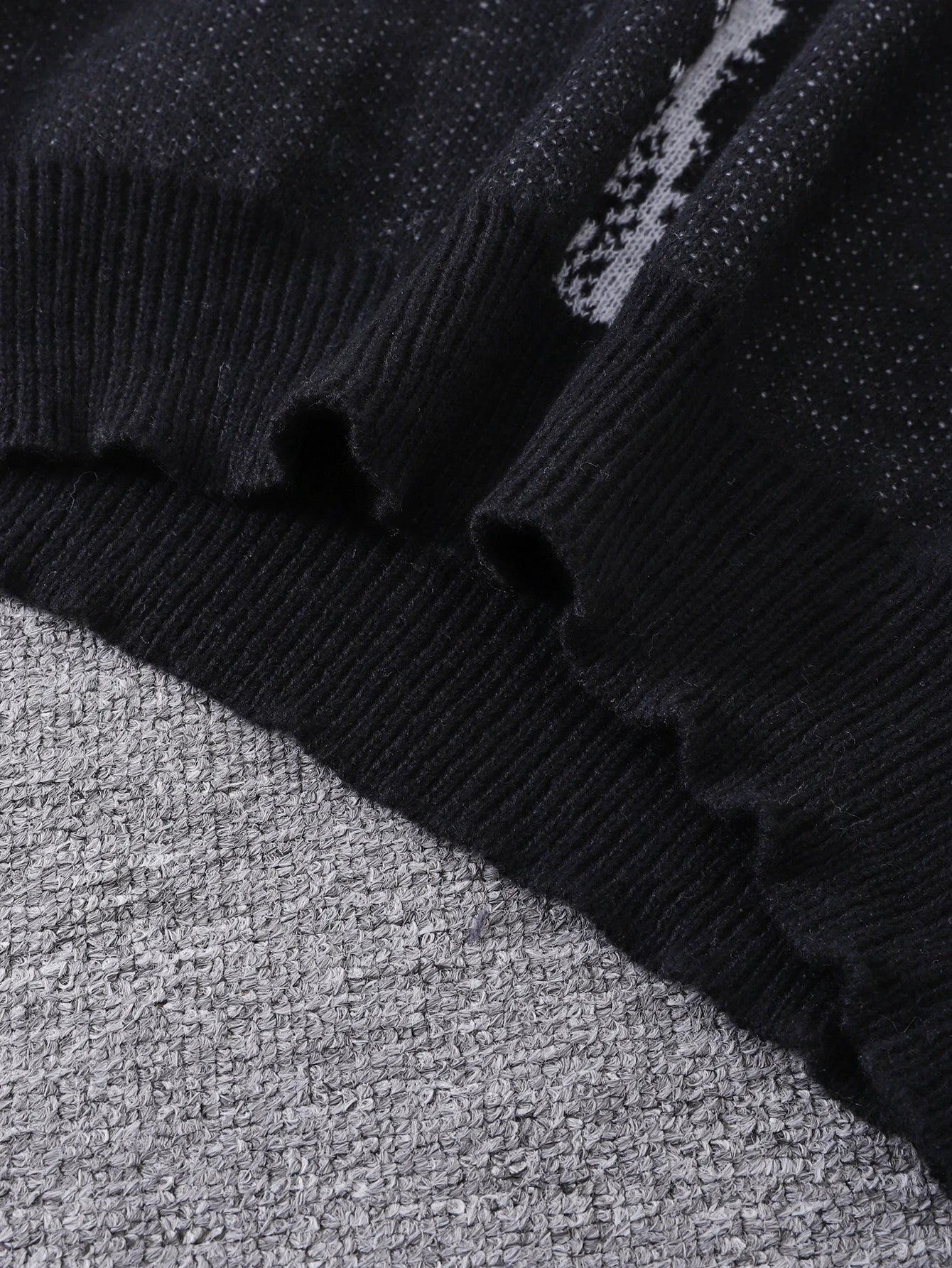 New Popular Autumn and Winter Simple Kitten Jacquard Double-Sided Pattern Pullover Sweater Casual Round Neck Knitted Men's Pullover