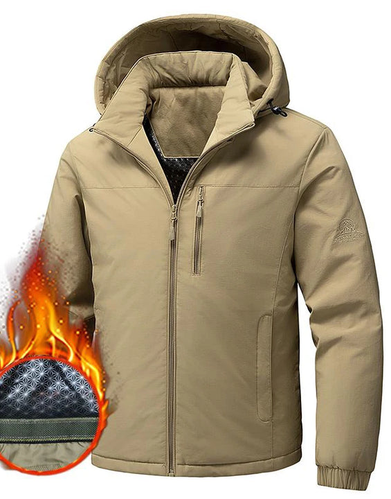 Winter Men Waterproof Windproof Outdoor Jackets Man Detachable Hat Casual Jacket Male Multi Pocket Work Jacket Windbreaker Parka