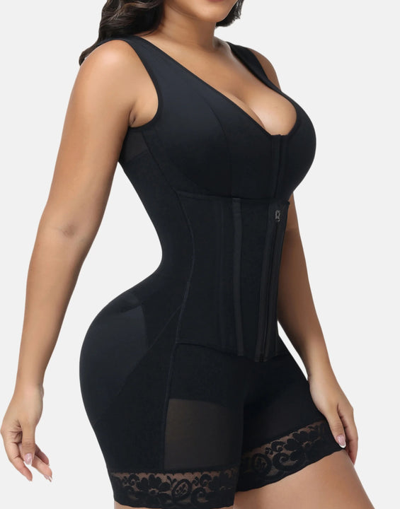 Women's Full-Body Shaper — Boned Bodysuit, Tummy Control, Shapewear, Slimming Bodysuit