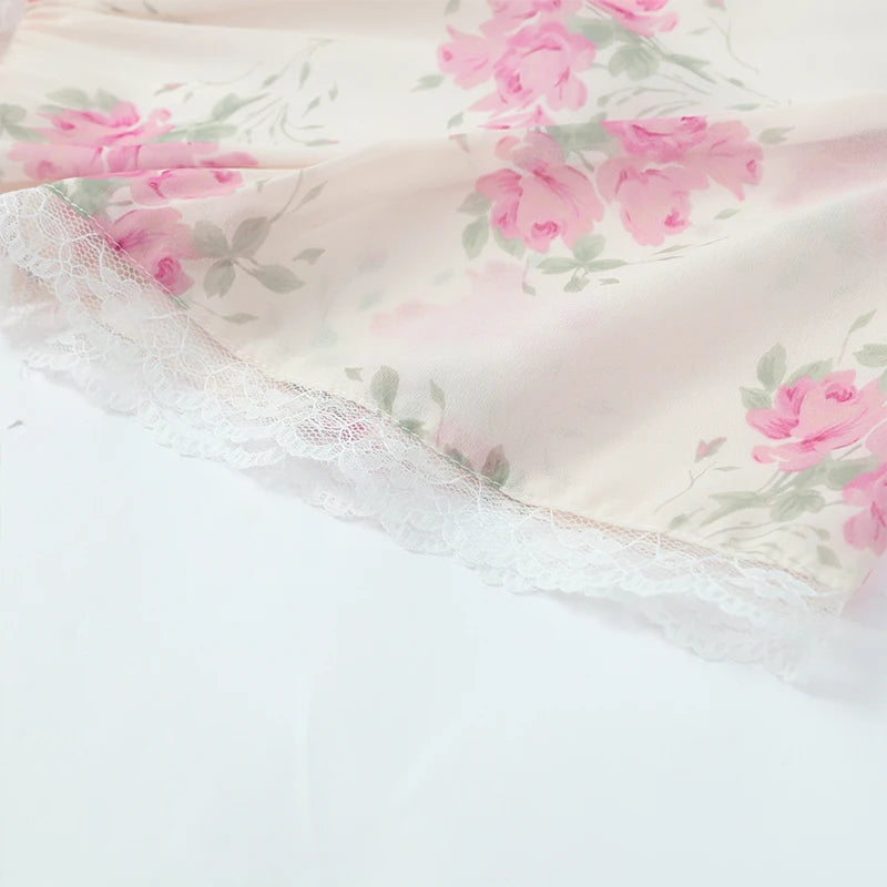 Flutter Sleeve Floral Maxi Dress