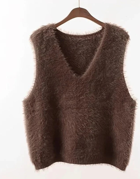Cropped Lady Sweaters Warm Y2k Vintage Waistcoat Classic On Offer Tops 2025 Casual Smooth The Trip V-neck Knit Vests For Women
