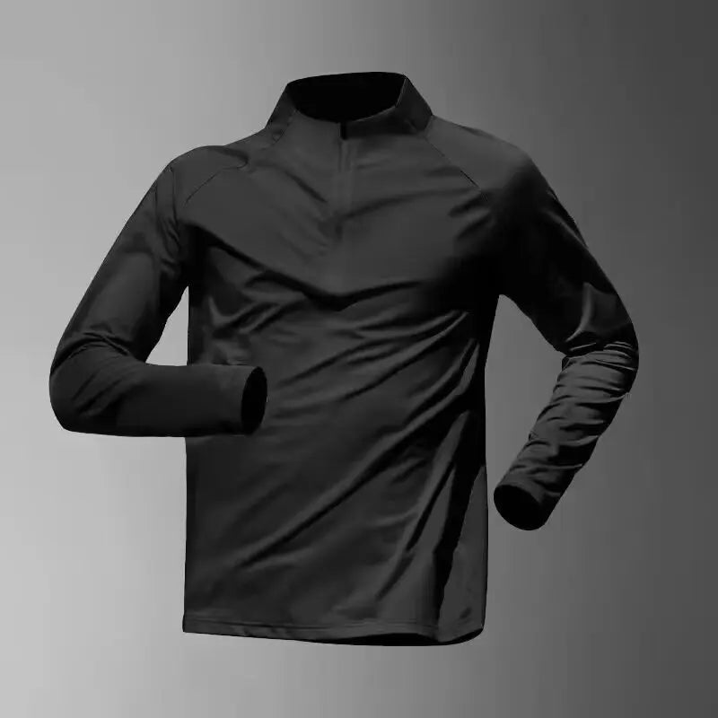 Sports Quick-drying Long-sleeved T-shirt Men's Sports Top Summer Training Sun Protection Outdoor Tees Fitness Clothes