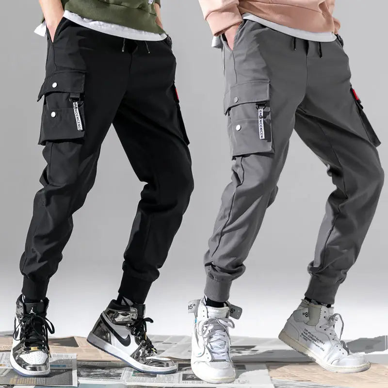 2024 New Fashionable Solid Color Pants, Multi Pocket Men's Work Pants, Loose Casual Outdoor Pants, Oversized Men's Work Pants