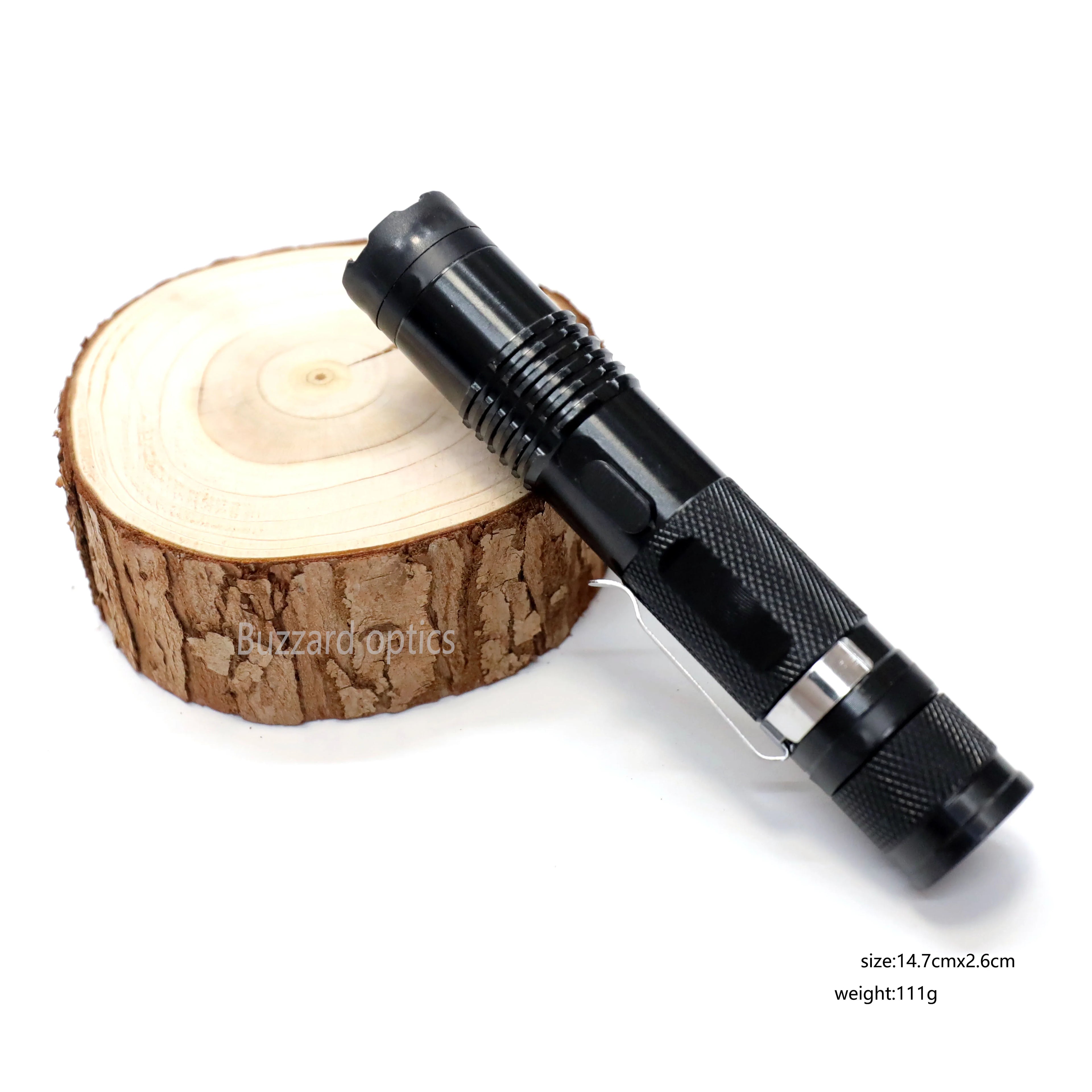 Rechargeable Defense LED Flashlight BUZZARD M11 Tactical Torch for Home Security Camping Hiking Emergency Outdoor Use