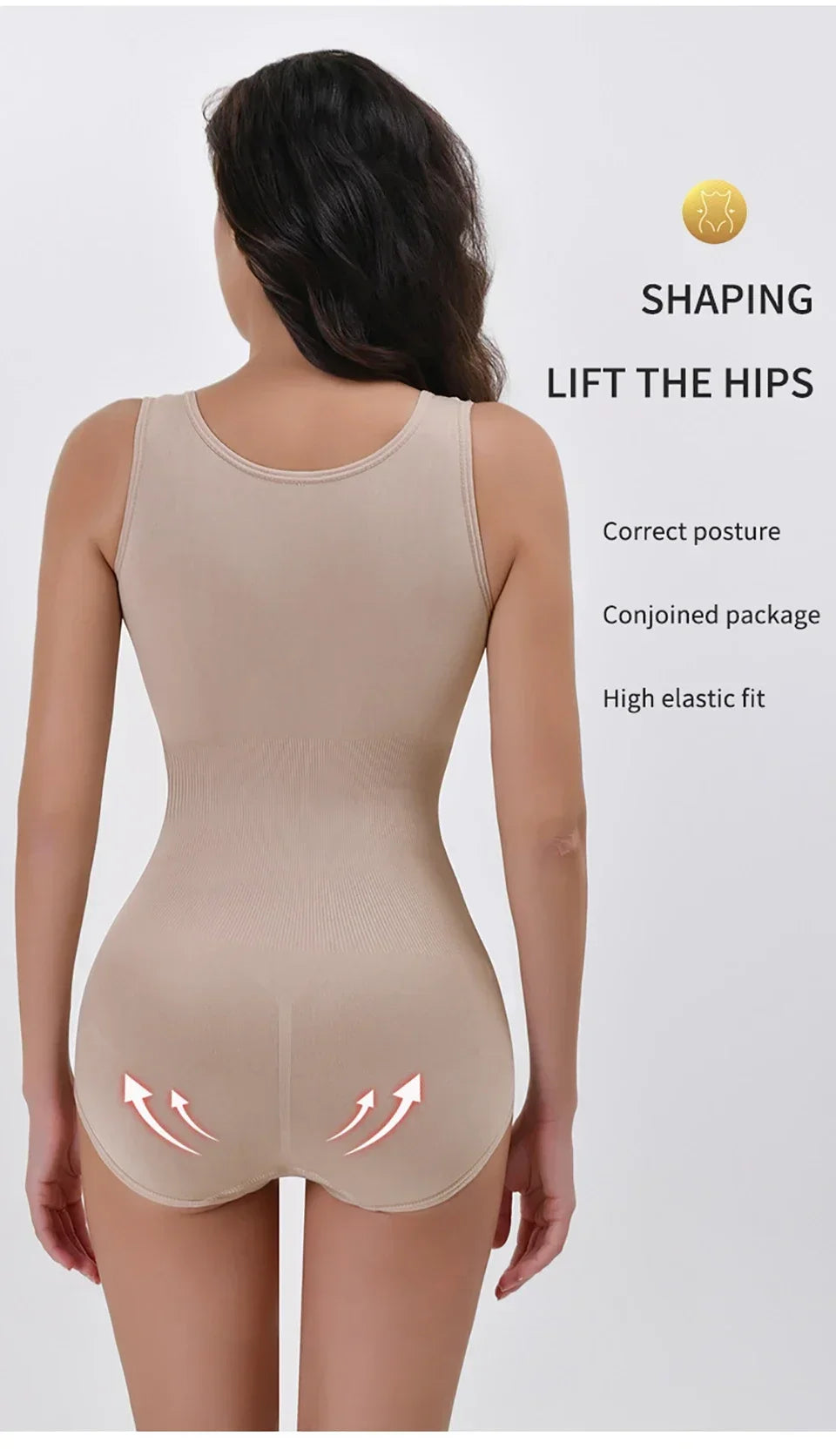 New Bodysuit Shapewear with Zipper Belt Women Tummy Control Fajas Body Shaper Waist Trainer Slimming Cincher Corset Tops
