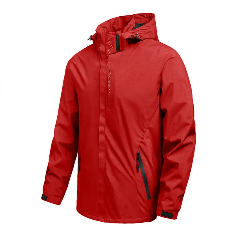 Men's Outdoor Waterproof Raincoat Lightweight Cycling Coat with Hood Streetwear Hiking Windproof Jacket Climbing Outdoor Jackets