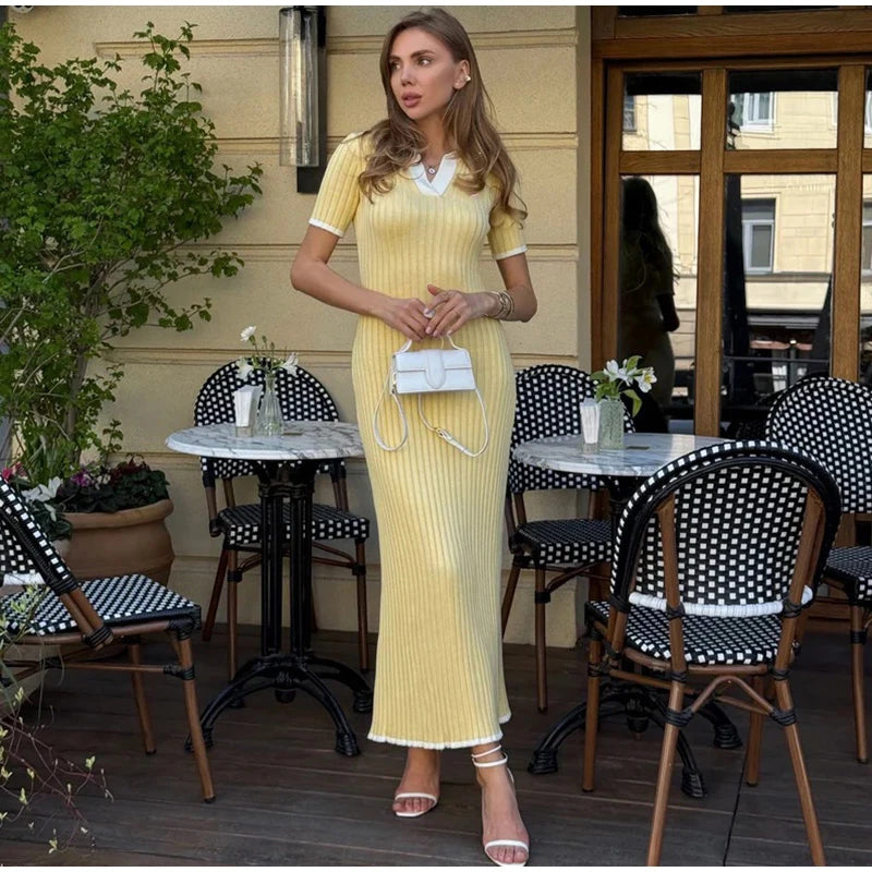 Women Elegant Maxi Dress Keyhole Neckline Braided Trim Sleeveless Backless High Slit Hem Solid Dresses 2026 Summer Fashion Gown