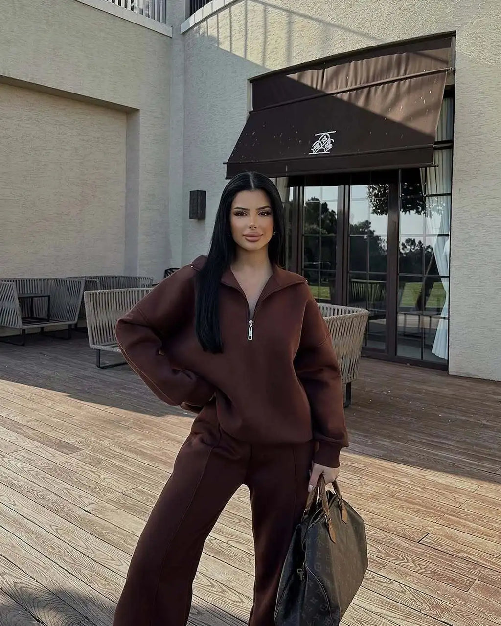 Fashion Autumn Winter Pants Sets Women Fashion Solid Color Pullover Sweatshirt Trousers Two Piece Set Female Casual Streetwear