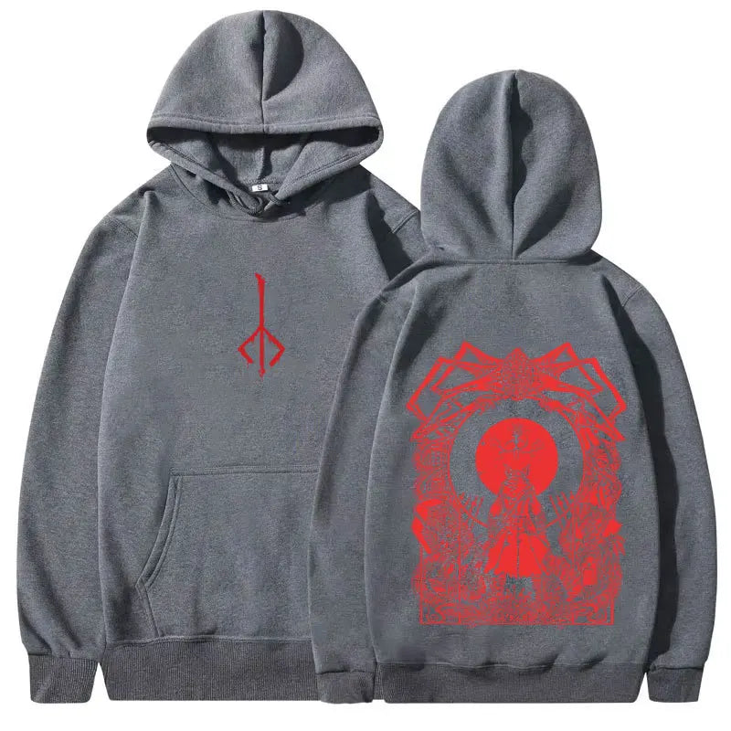 Game Bloodborne Graphic Hoodie Horror Hunter Cosplay Merch Sweatshirt Men Women Casual Vintage Pullover Man Oversized Streetwear