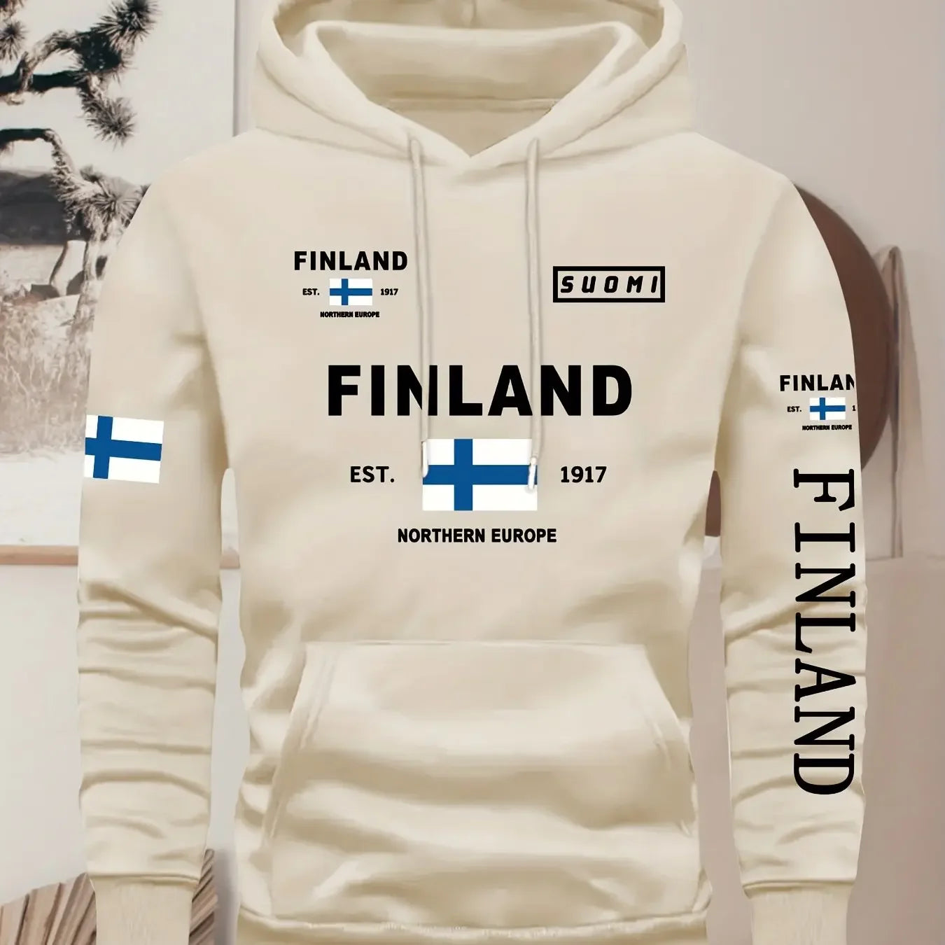 These stylish hoodies for men and women feature elements of Finnish cities and various patterns perfect for casual wear