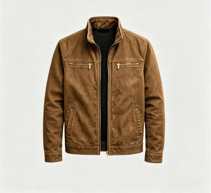 2026 Spring Jacket Men's Tooling Jacket Casual Cardigan Loose Sports Men's Clothing