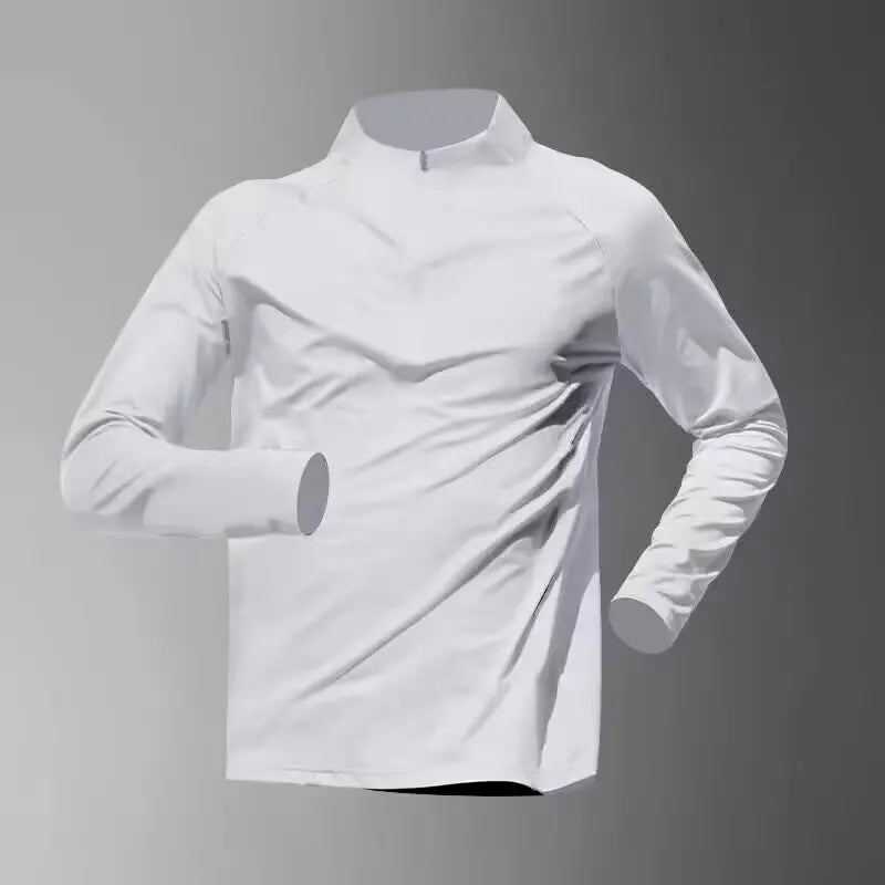 Sports Quick-drying Long-sleeved T-shirt Men's Sports Top Summer Training Sun Protection Outdoor Tees Fitness Clothes
