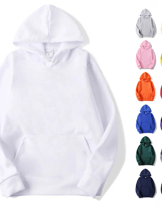 Men Fashion Hooded Sweatshirt Pullover Hoodie Unisex Black White Hoodies For Men Sudaderas Para Hombres Polerones hit product