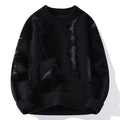 2024 Winter Fashion letter pattern Sweater Men Casual Knit Pullovers Mens Thick Warm Loose Knitted Sweaters Streetwear Man