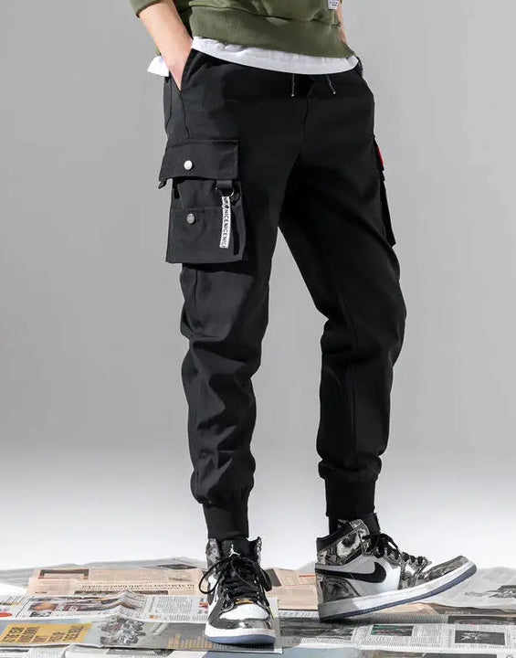 2024 New Fashionable Solid Color Pants, Multi Pocket Men's Work Pants, Loose Casual Outdoor Pants, Oversized Men's Work Pants