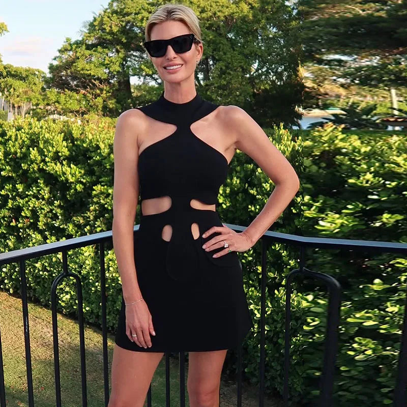 Women Elegant Maxi Dress Keyhole Neckline Braided Trim Sleeveless Backless High Slit Hem Solid Dresses 2026 Summer Fashion Gown