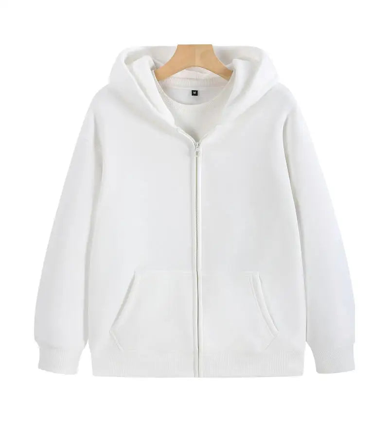 Custom LOGO Zipper 500GSM Heavy Weight Fashion Men's Hoodies Winter Casual Thick Cotton Men's Top Solid Color Hoodies Sweatshirt