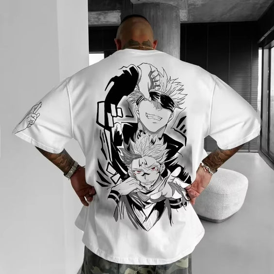 2026 New Unisex Vintage Anime Jujutsu Kaisen Graphics T Shirts Summer Trendy Man and Women Short Sleeved Tee Top Y2k Clothes