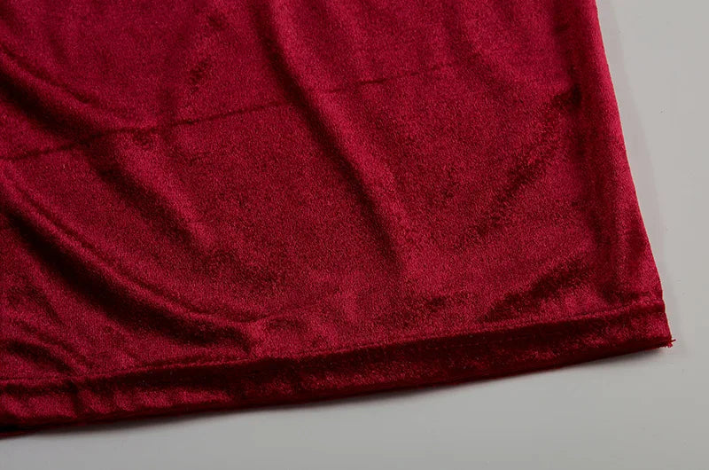Velvet Bodycon Midi Dress