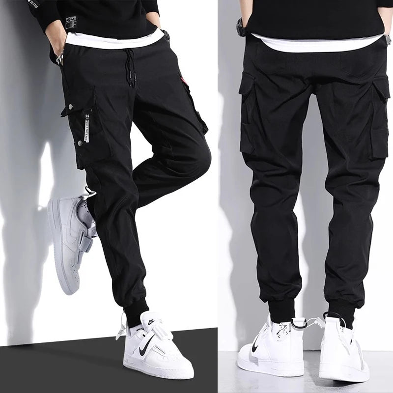 2024 New Fashionable Solid Color Pants, Multi Pocket Men's Work Pants, Loose Casual Outdoor Pants, Oversized Men's Work Pants