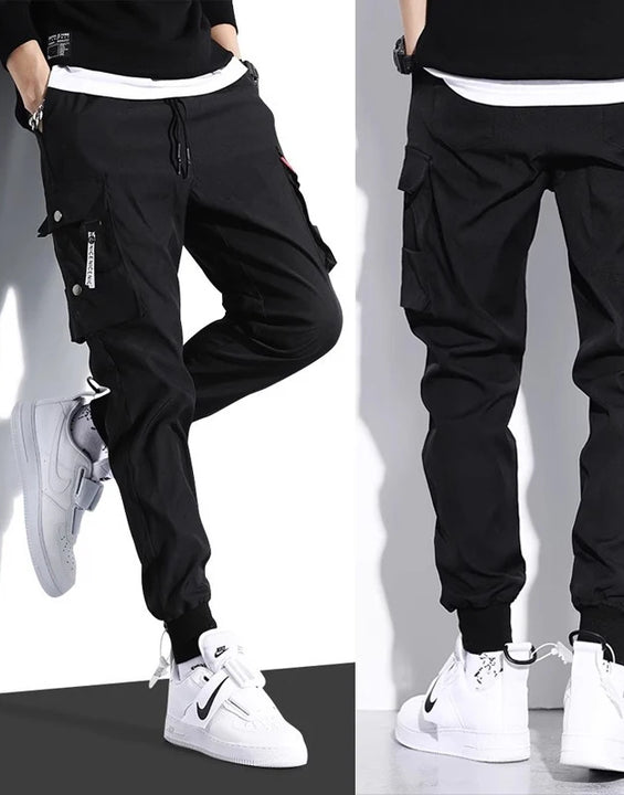 2024 New Fashionable Solid Color Pants, Multi Pocket Men's Work Pants, Loose Casual Outdoor Pants, Oversized Men's Work Pants